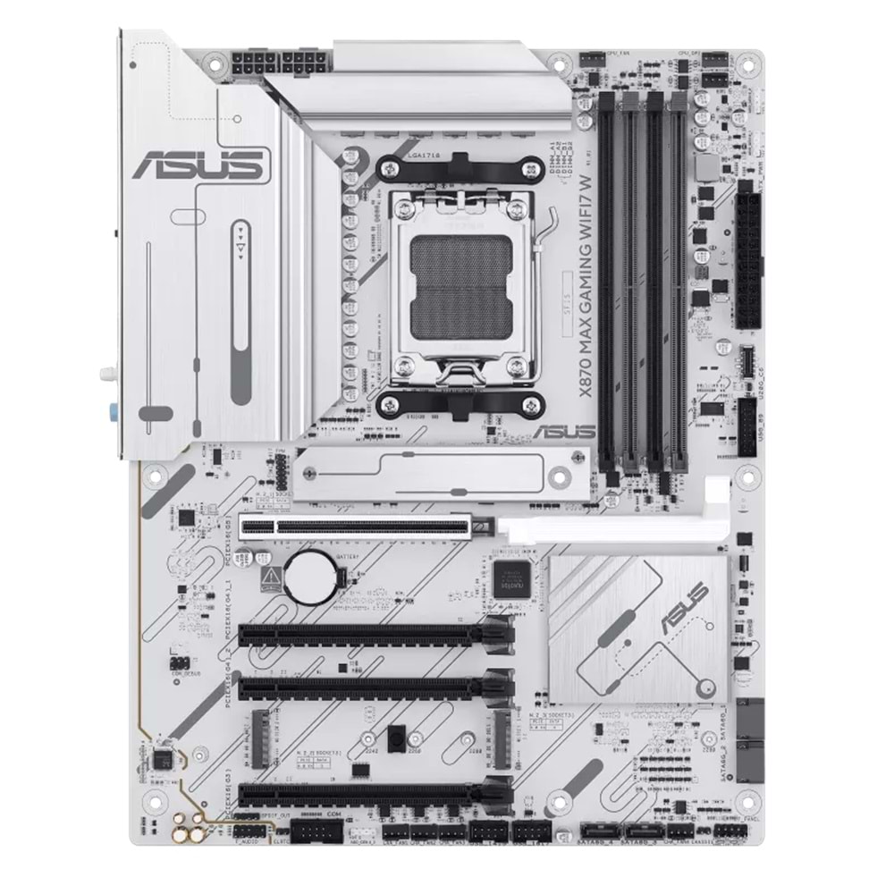 ASUS X870 MAX GAMING WIFI 7 AMD AM5 DDR5 ANAKART BEYAZ
