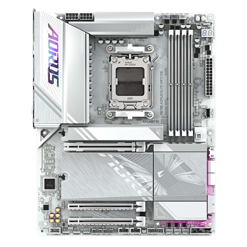 GIGABYTE X870E AORUS ELITE WIFI7 ICE DDR5 M.2 HDMI DP ATX AM5