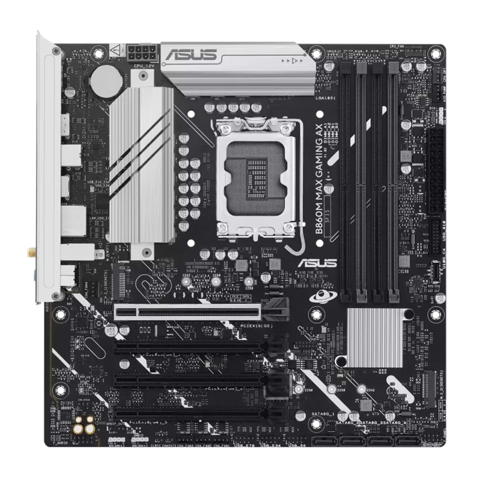ASUS B860M MAX GAMING AX INTEL SOKET 1851 ANAKART
