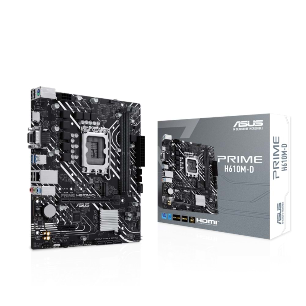 ASUS PRIME H610M-D DDR5 5600MHz M.2 HDMI mATX 1700p 