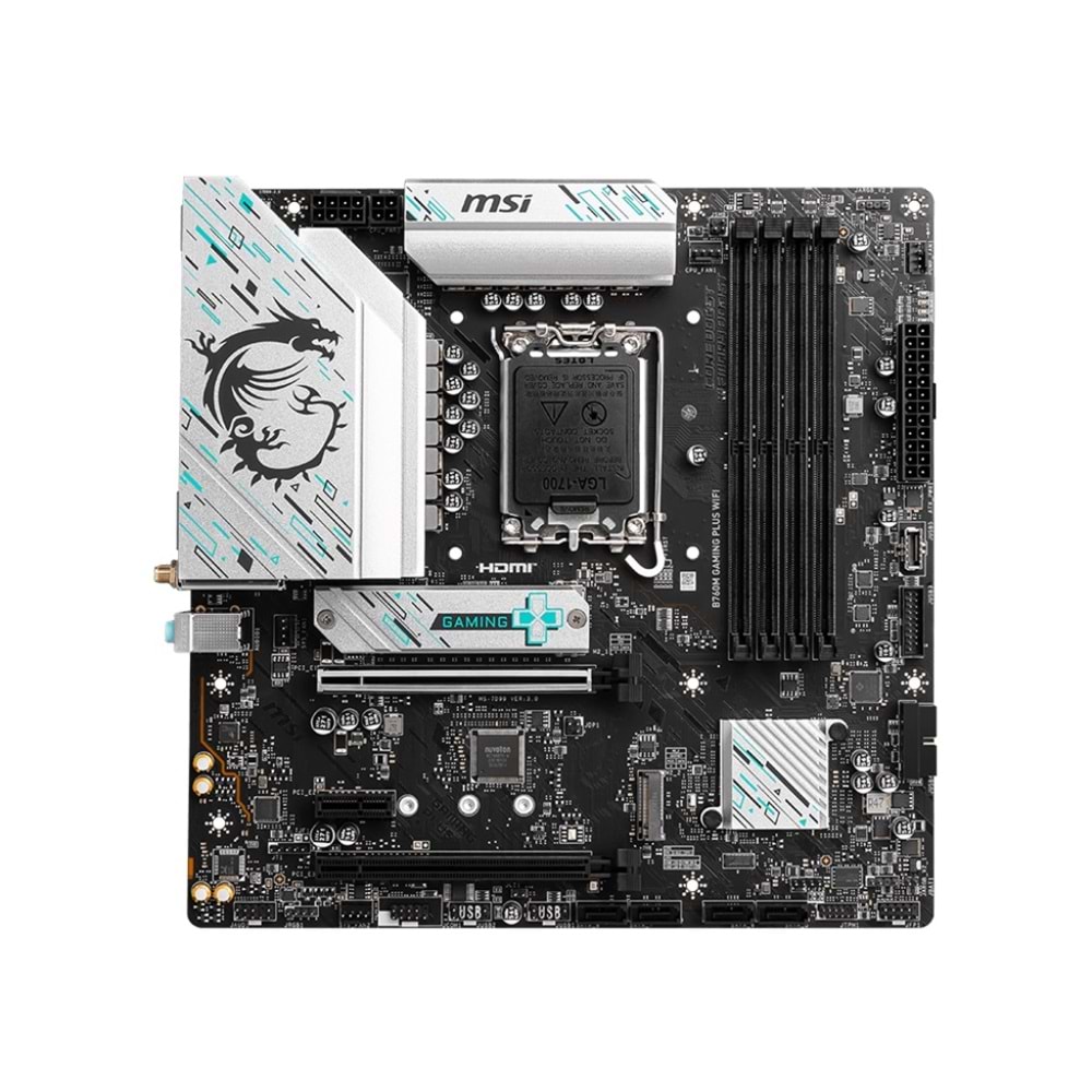 MSI MB B760M GAMING PLUS WIFI DDR5 6800(OC)MHz HDMI DP ATX 1700P