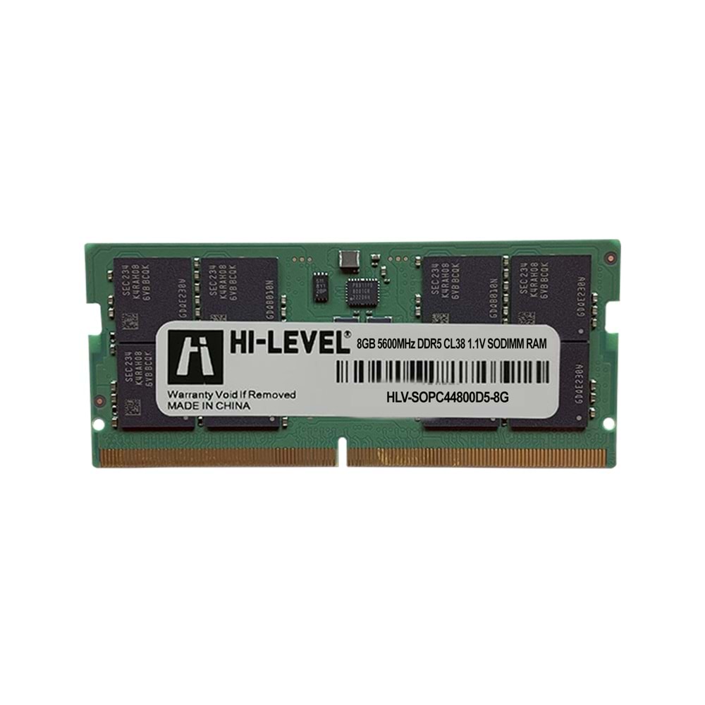 8GB HI-LEVEL DDR5 5600Mhz SODIMM 1.1V HLV-SOPC44800D5-8G