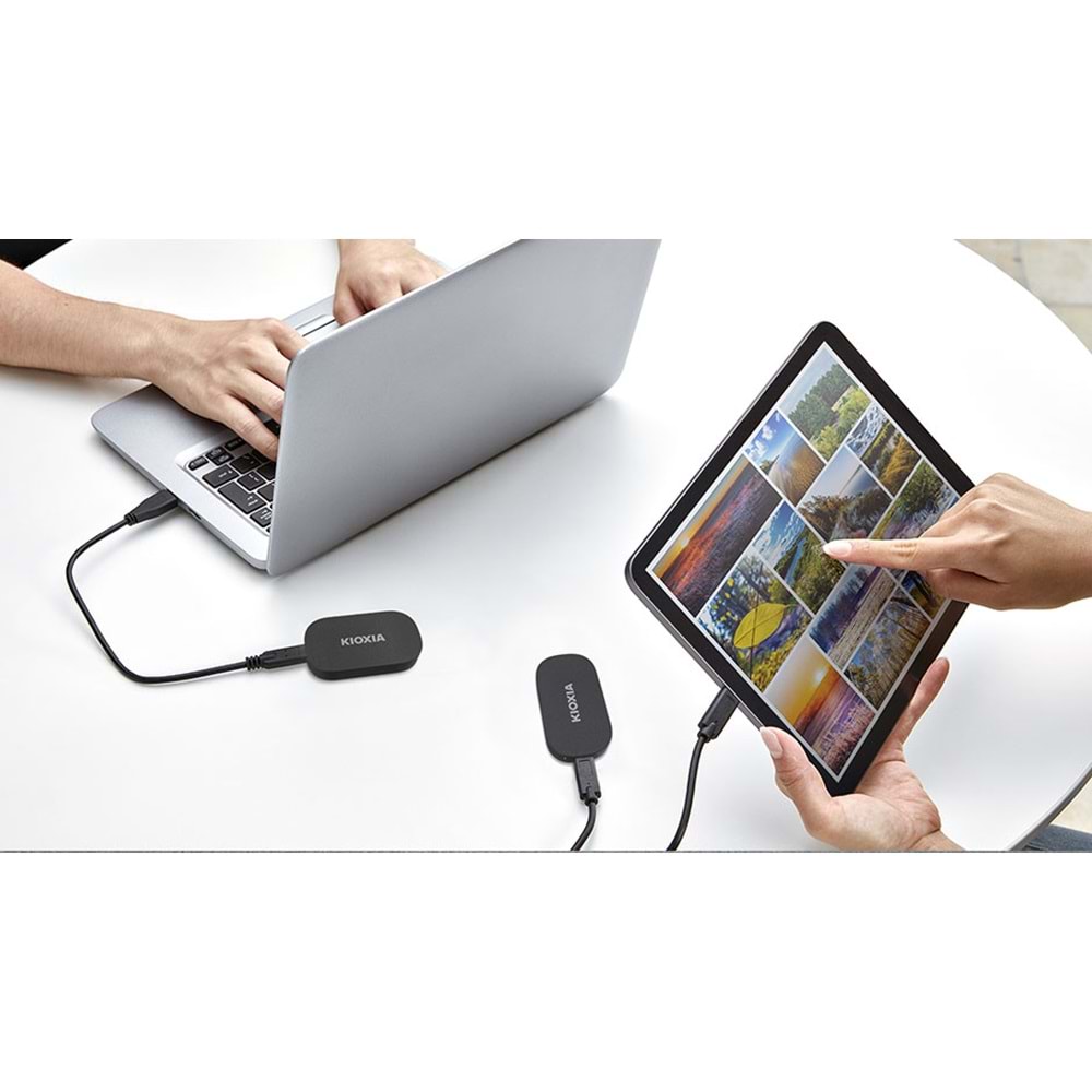 1TB KIOXIA EXCERİA PLUS G2 1050/1000MB/s USB 3.2 GEN2 TYPE-C TAŞINABİLİR SSD DİSK LXD20K001TG8 