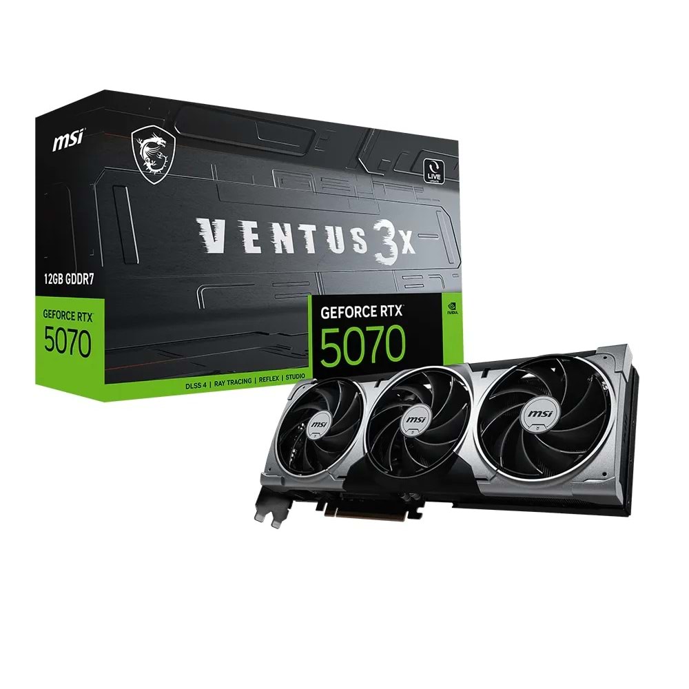 MSI GEFORCE RTX 5070 12G GDDR7 VENTUS 3X
