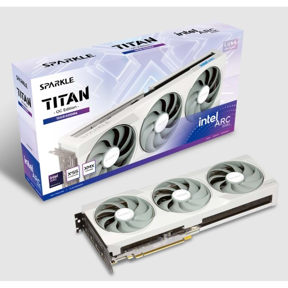 SPARKLE NTEL ARC B580 TITAN LUNA OC 12GB EKRN KRTI