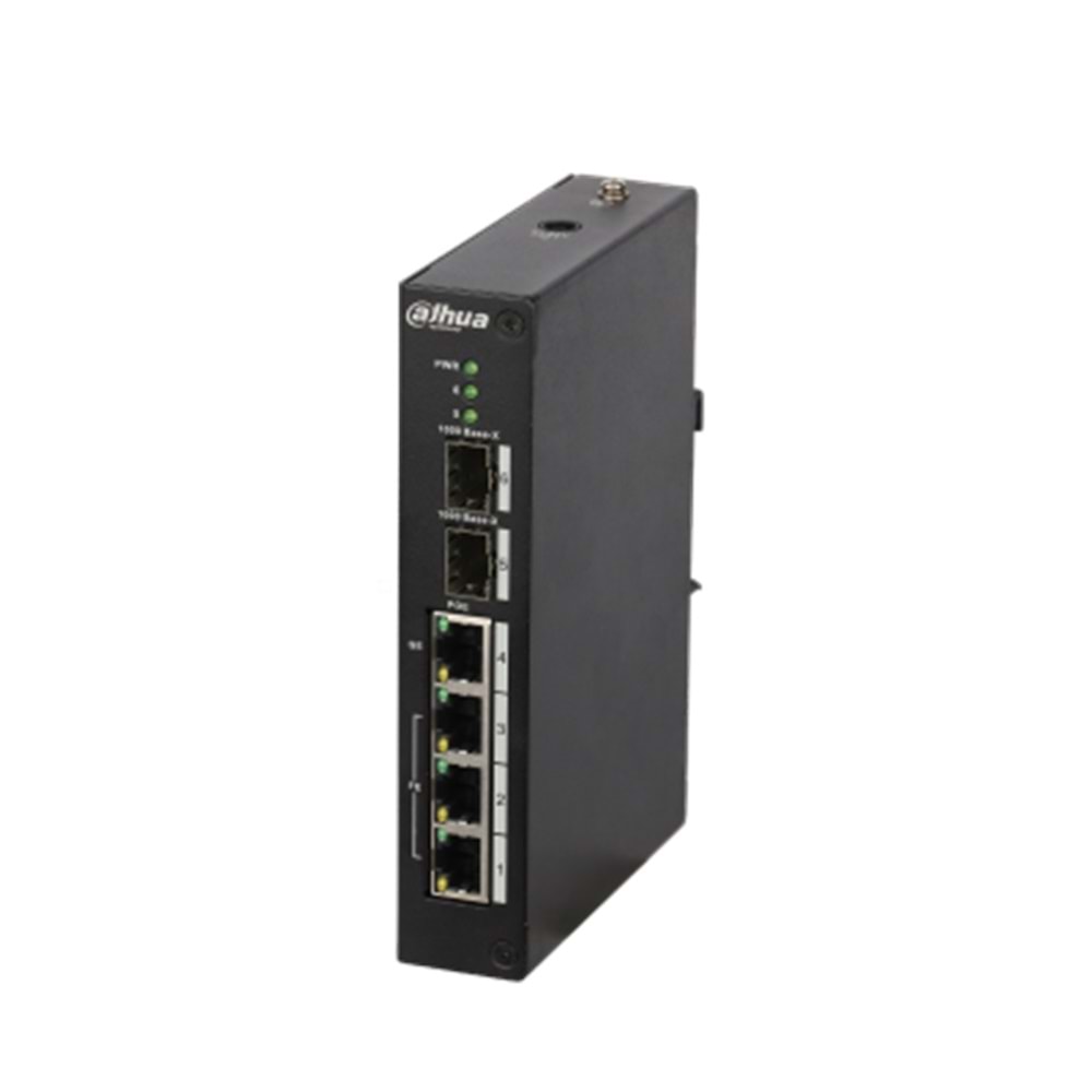 DAHUA PFS3206-4P-96 4 PORT 4XFE-2XGE/SFP END. 96W POE SWİTCH 
