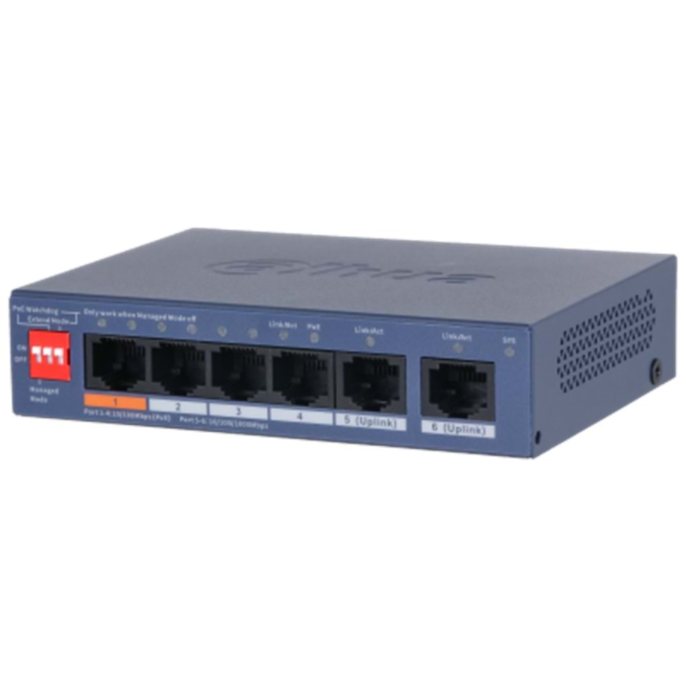 DAHUA CS4006-4ET2GT-60 4XFE-2XGE POE YÖNETİLEBİLİR SWİTCH