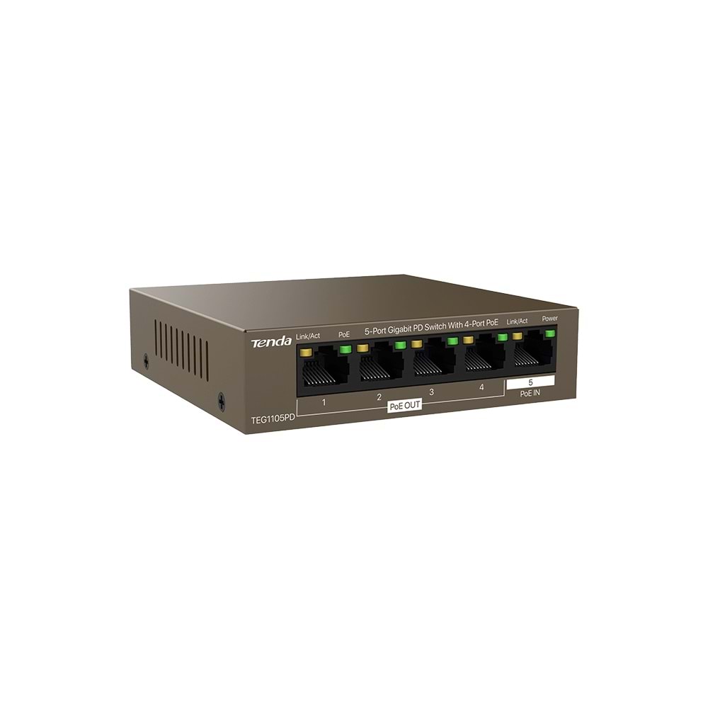 TENDA TEG1105PD 5PORT 10/100/1000 POE EXTENDER