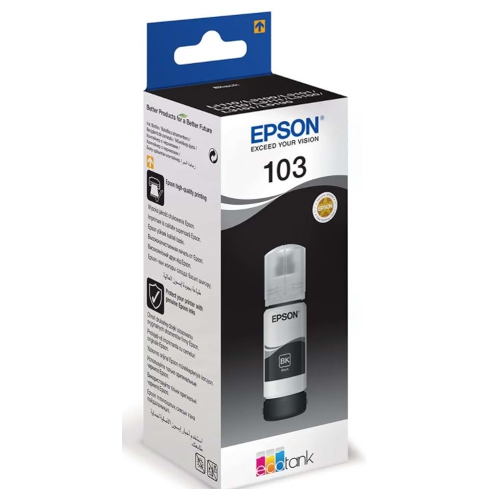 EPSON 103 ECOTANK SİYAH ŞİŞE MÜREKKEP (C13T00S14A)