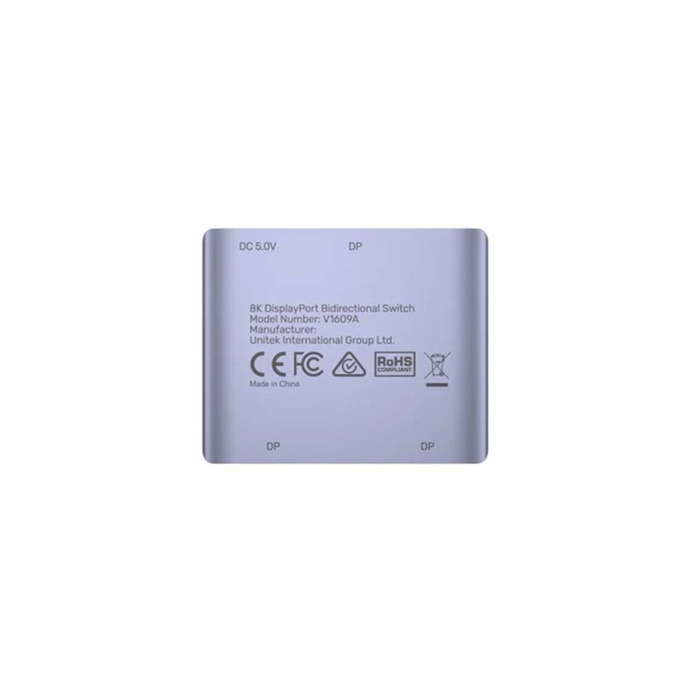 UNITEK 8K DISPLAYPORT ÇİFT YÖNLÜ SWITCH (V1609A)