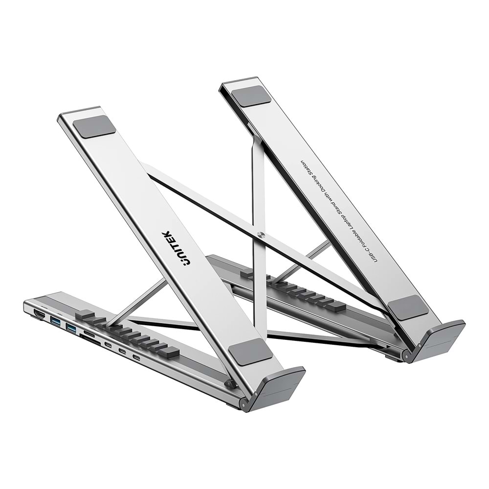 UNITEK KATLANABİLİR NOTEBOOK STANDI VE BAĞLANTI İSTASYONU (D1137AGY01)
