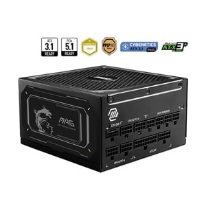 MSI MAG A1000GL PCIE5 II 1000W 80+ GOLD SİYAH FULL MODULER GÜÇ KAYNAĞI