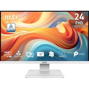 23.8 MSI PRO MP241W E14V 144HZ 1MS 144HZ VA BEYAZ 