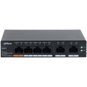 DAHUA CS4006-4ET-60 4 PORT 4XFE-2XGE YÖNETİLEBİLİR 60W POE SWİTCH