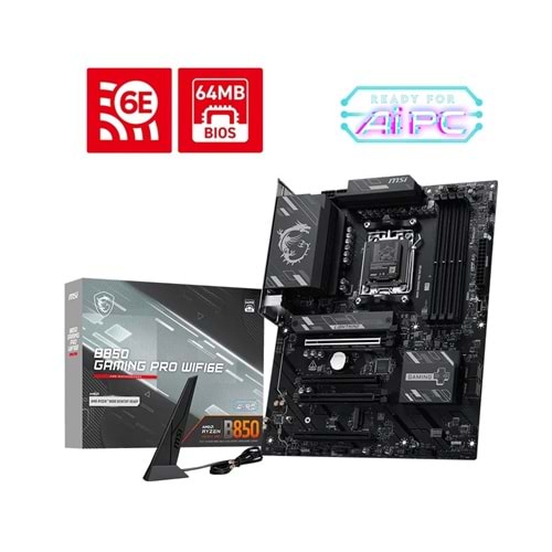 MSI B850 GAMING PRO WIFI6E DDR5 AM5 ANAKART