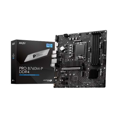 MSI PRO B760M-P DDR4 4800(OC) DDR4 HDMI DP M.2 ATX 1700p 