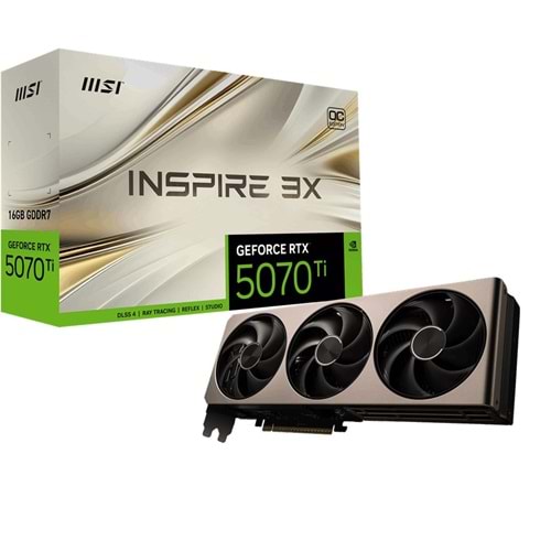 MSI GEFORCE RTX 5070 TI 16G INSPIRE 3X OC 256BIT