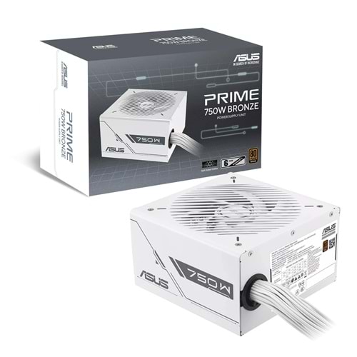 ASUS PRIME 750B WHITE BRONZE 750W, 80+ 135MM FAN GÜÇ KAYNAĞI