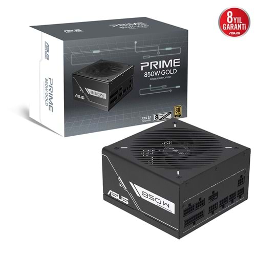 ASUS PRIME 850G 850W GOLD 80 PLUS FULL MODULER GAMIN GÜÇ KAYNAĞI
