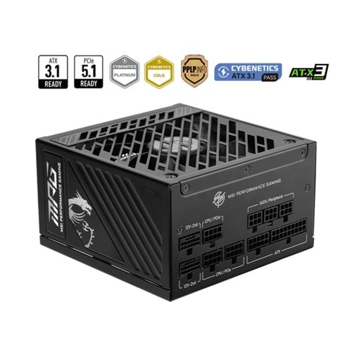 MSI MPG A1250GS PCIE5 1250W 80+ GOLD PSU