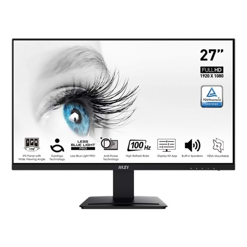 27 MSI PRO MP273A FHD 1MS 100HZ FLAT IPS 