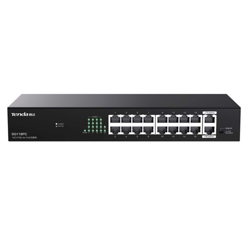 TENDA SG118PC 18PORT GIGABIT 10/100/1000 POE+ SWITCH