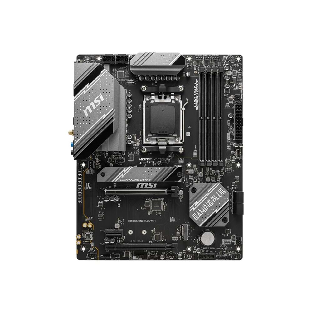 MSI B650 GAMING PLUS WIFI AM5 SOKET DDR5 6000 HDMI DP M.2 ATX