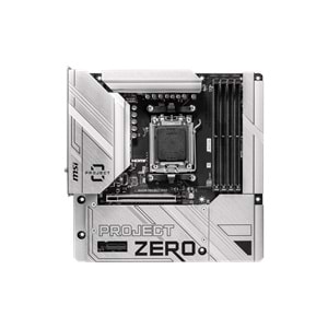 MSI B650M PROJECT ZERO AM5 DDR5 7600MHZ(OC) HDMI DP M.2 USB3.2 2.5G LAN WI-FI 6E mATX