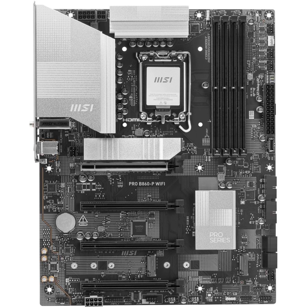 MSI PRO B860-P WIFI SOKET 1851 DDR5 8600MHZ(OC) 3xM.2 1x TB4 HDMI DISPLAY 5G LAN WIFI 7 ATX