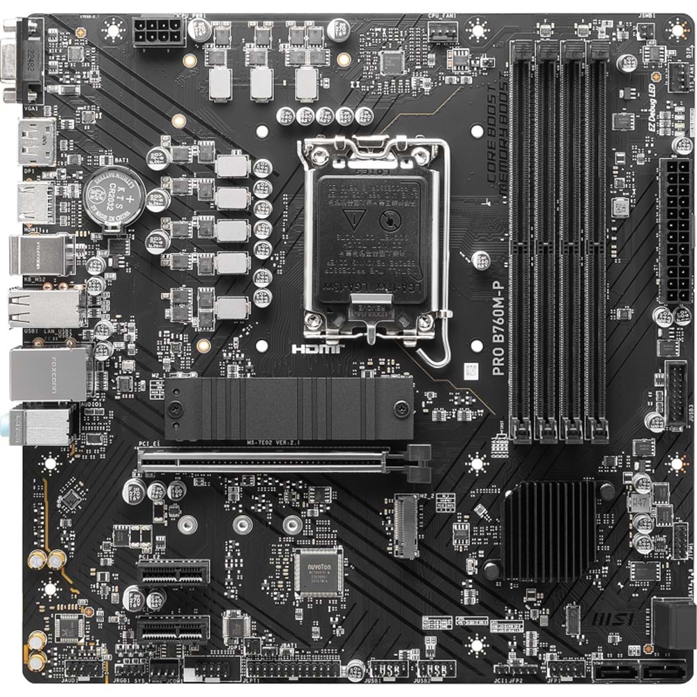 MSI PRO B760M-P DDR5 6800MHz(OC) M.2 HDMI mATX 1700p