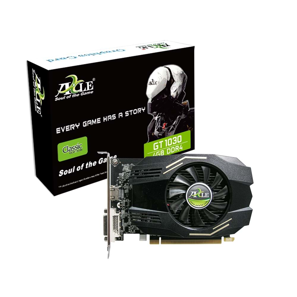 AXLE GEFORCE GT1030 4GB DDR4 64BİT (AX-GT1030/4GD4P4DI)