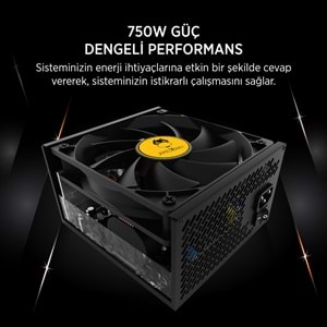 JAMES DONKEY JDP750 APFC 12CM 80+ BRONZE 750W PSU
