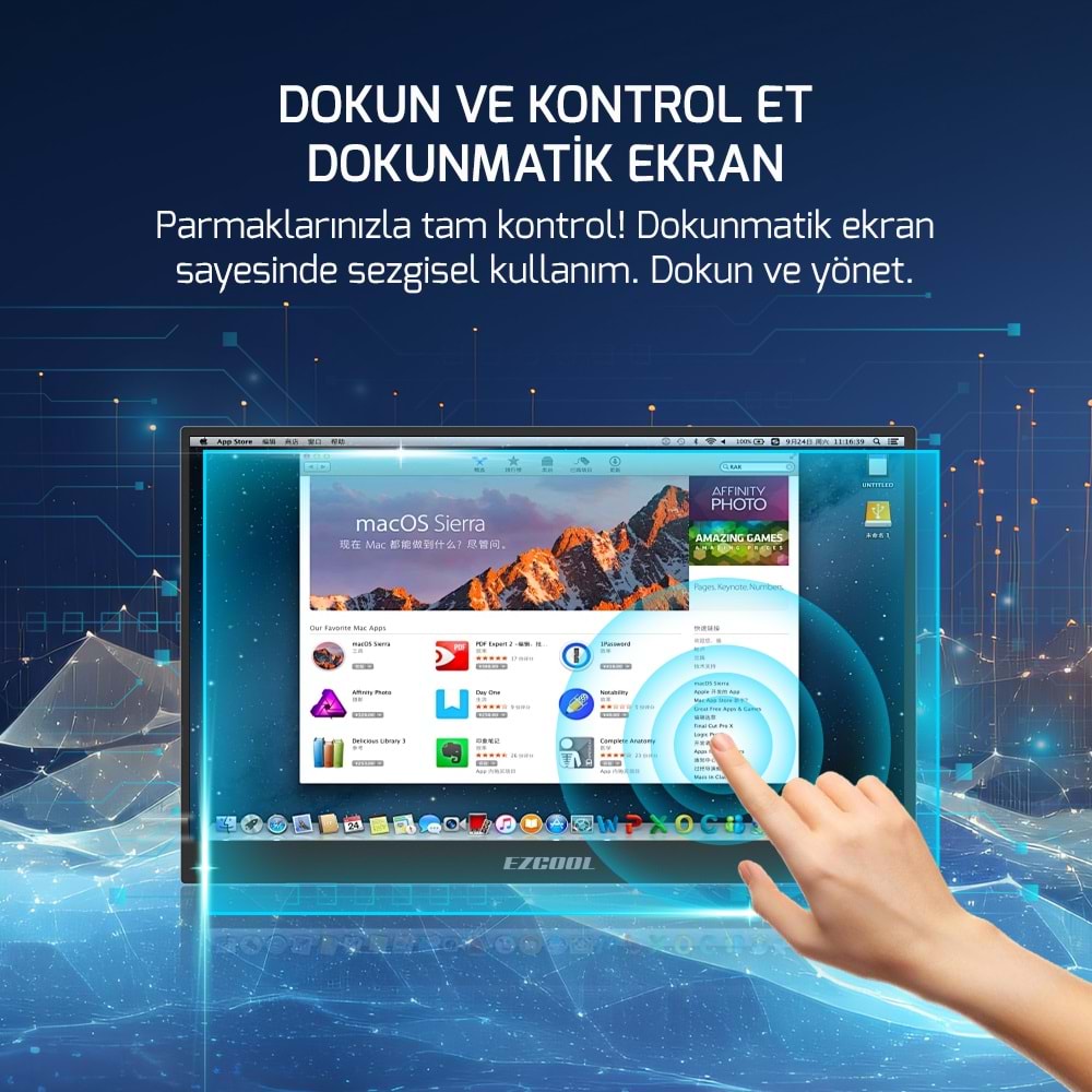 EZCOOL LITE E15T 15,6’’ TOUCH 60HZ FHD PORTABLE