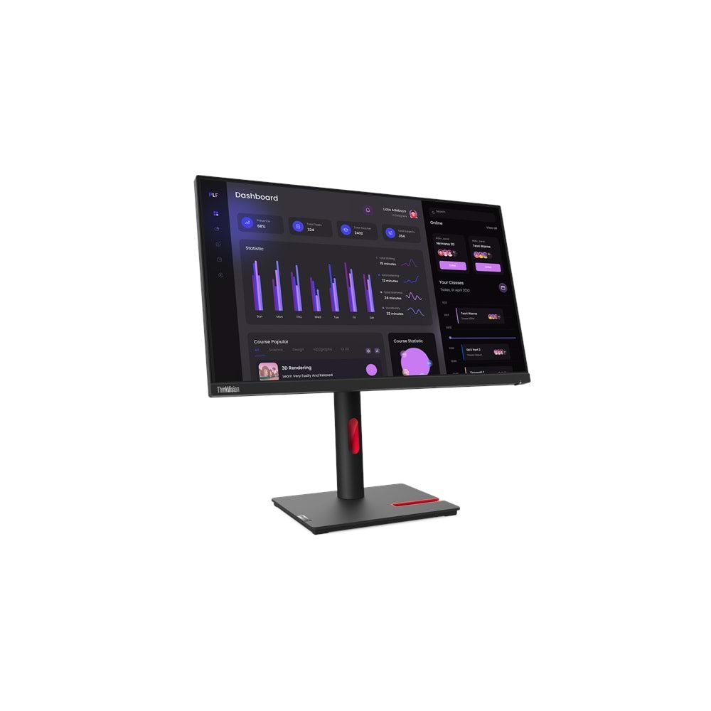 23.8 LENOVO T24i-30 63CFMATXTK IPS FHD 4MS 60HZ HDMI+DP+VGA VESA PİVOT