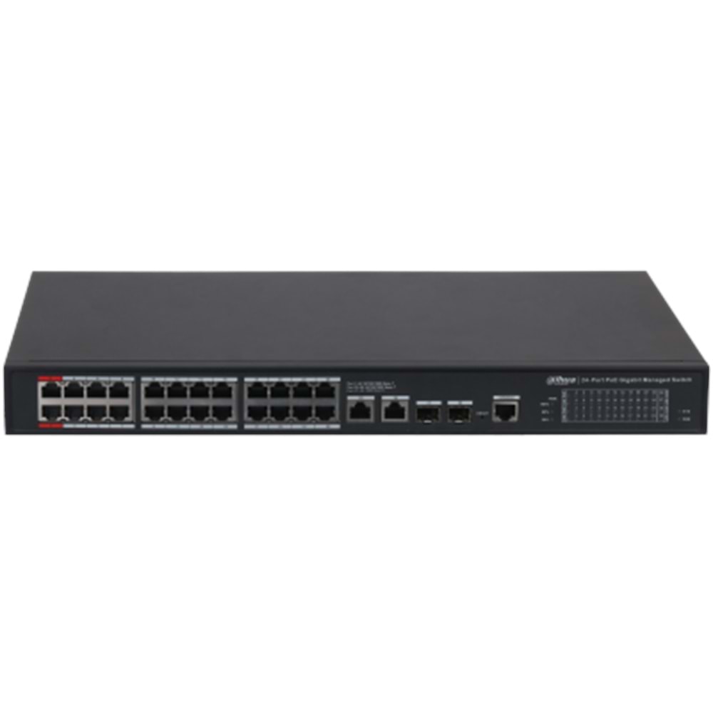 DAHUA S4228-24GT-360 24 PORT 24XGE-2XGE-2XGE/SFP YÖNETİLEBİLİR 360W POE SWİTCH